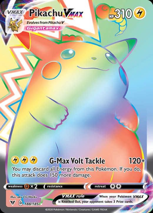 Pikachu VMAX 188/185 — PSA 10